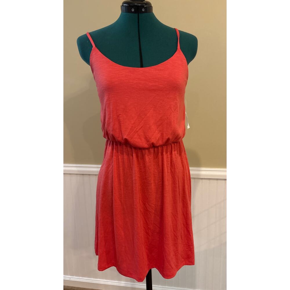 Women’s Small Old Navy Coral Sleeveless Summer Dress NWT Adjustable Lightweight